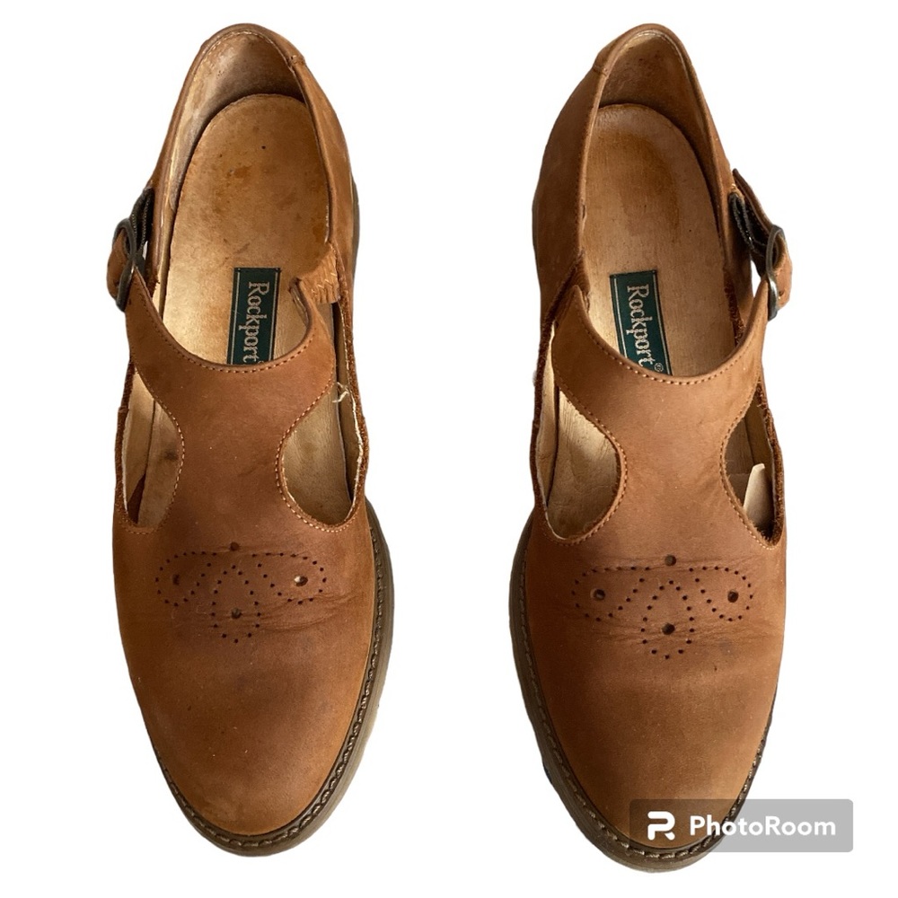 Rockport Mary Jane Leather Shoes - Size 7